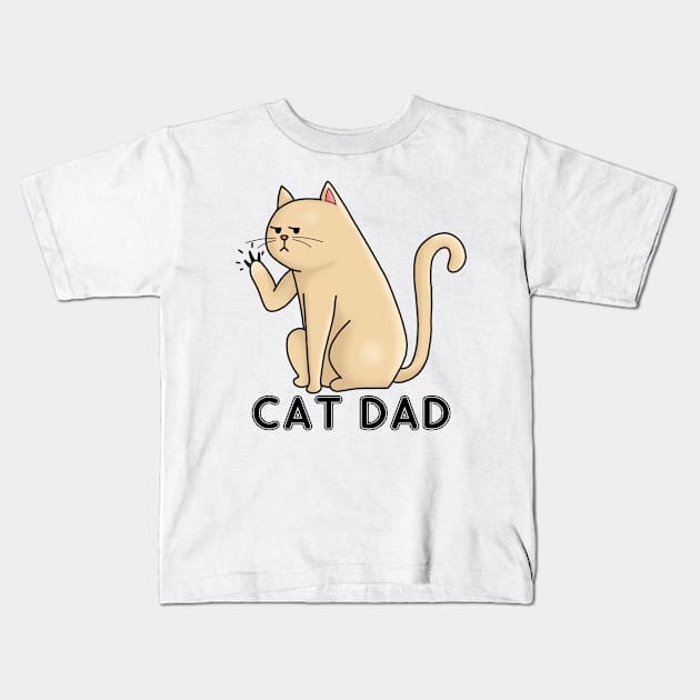 cat dad Kids T-Shirt by Éléonore Royer